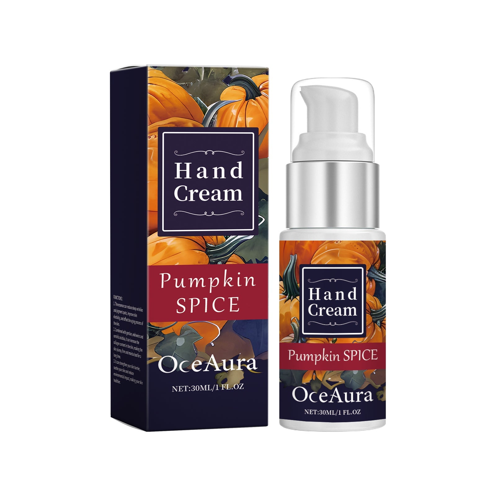 Pumpkin Moisturizing Hand Cream Hydrates And Moisturizes And Protects Hand Skin Against Dryness