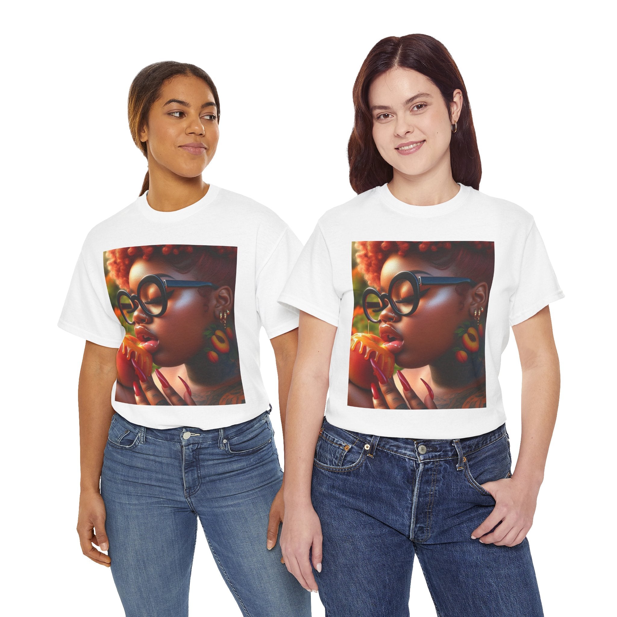 “Georgia Peach” Cotton Graphic Tee