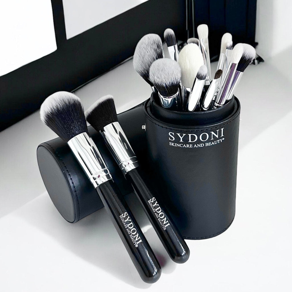 MOST LOVED! 14 PIECE PROFESSIONAL MAKEUP BRUSH SET with TRAVEL BRUSH HOLDER