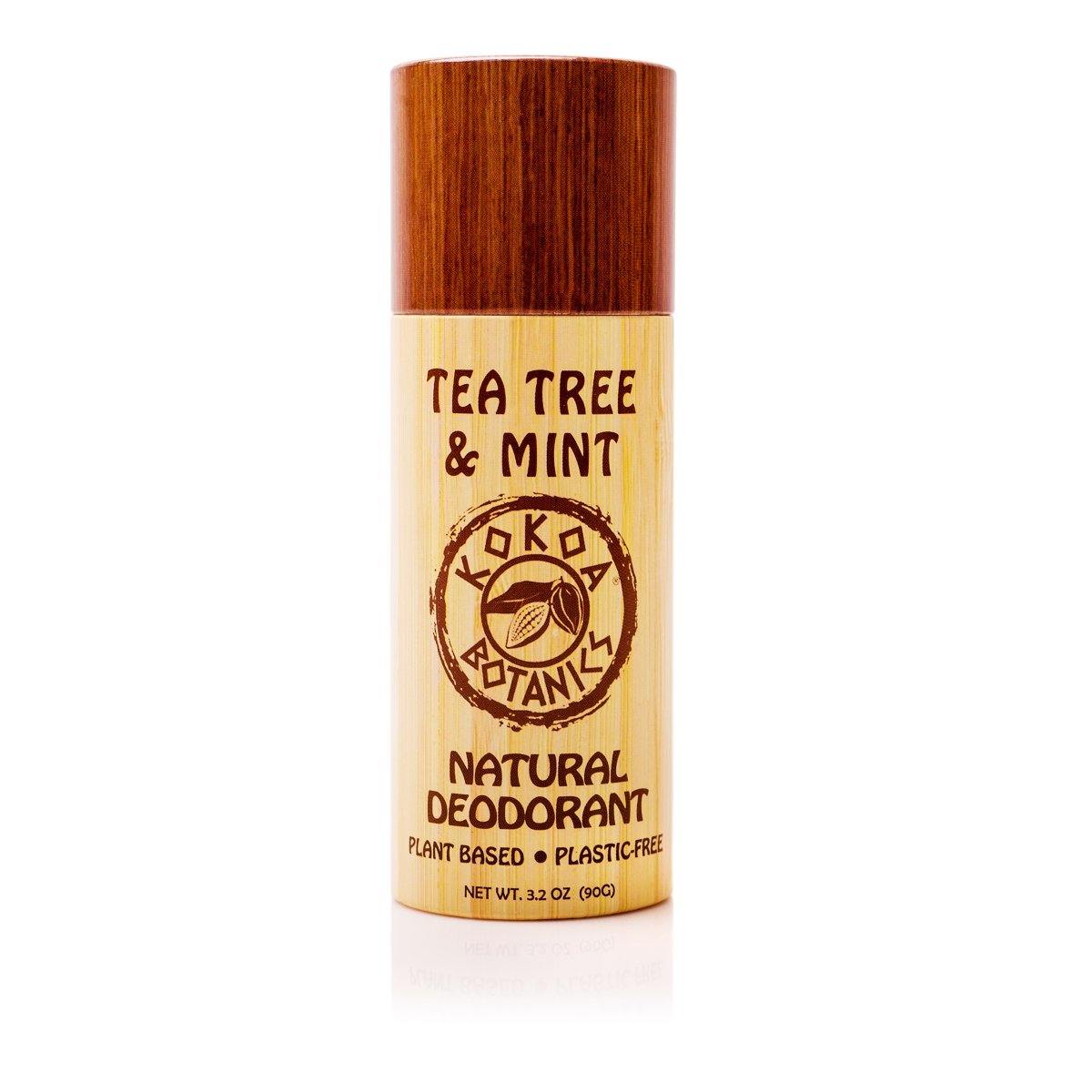 TEA TREE and MINT - Natural Detox Deodorant - Sport- Aluminum-Free - Plastic-Free 3.2 oz