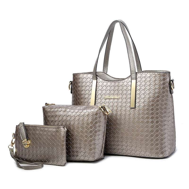 The Versatile Trio - 3-Piece PU Leather Handbag Set