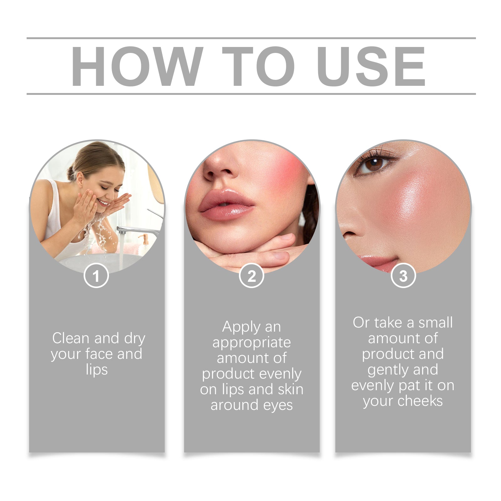 Collagen Makeup Stick Moisturizes Natural Multicolor Blush Stick