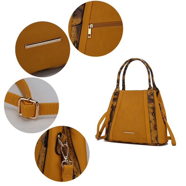 MKF Kenna Snake embossed Tote Bag