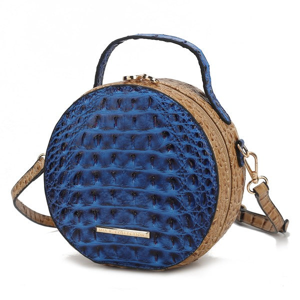 MKF Ynnari Croc-Embossed Crossbody Bag