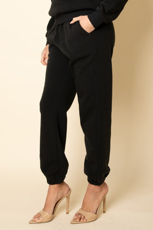 Side Pocket Drawstring Waist Sweatpants