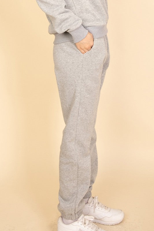 Side Pocket Drawstring Waist Sweatpants