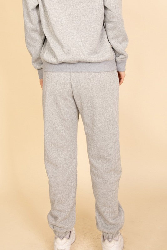 Side Pocket Drawstring Waist Sweatpants