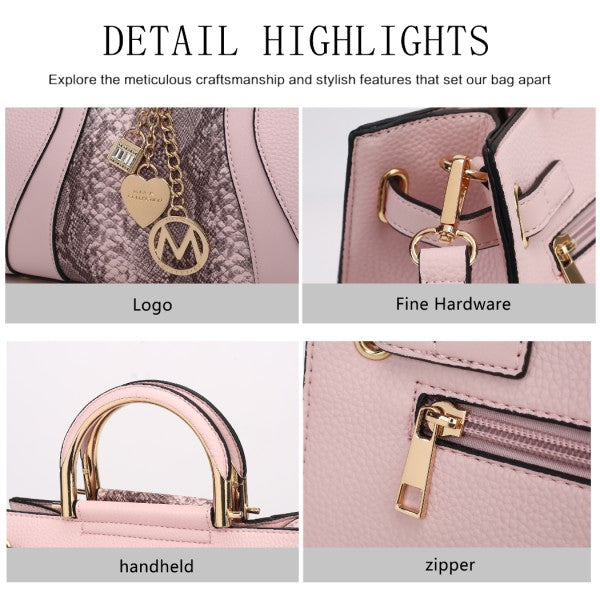 Cassia vegan Leather Satchel Bag