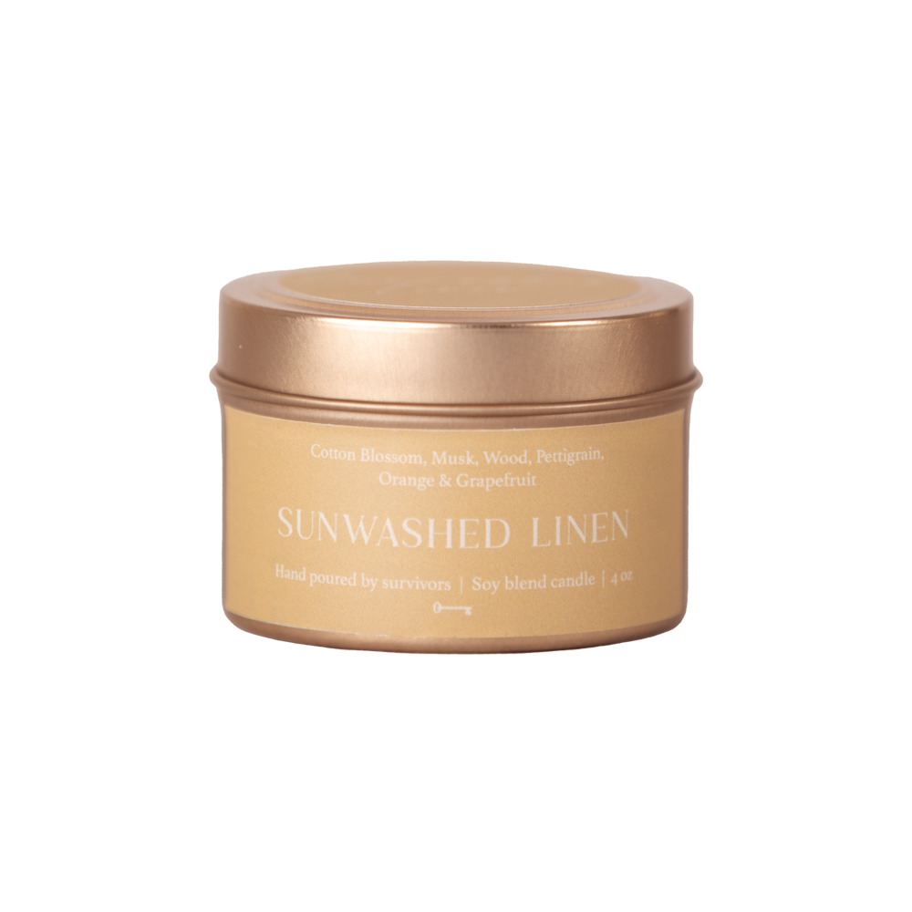 Sunwashed Linen 4 oz Candle