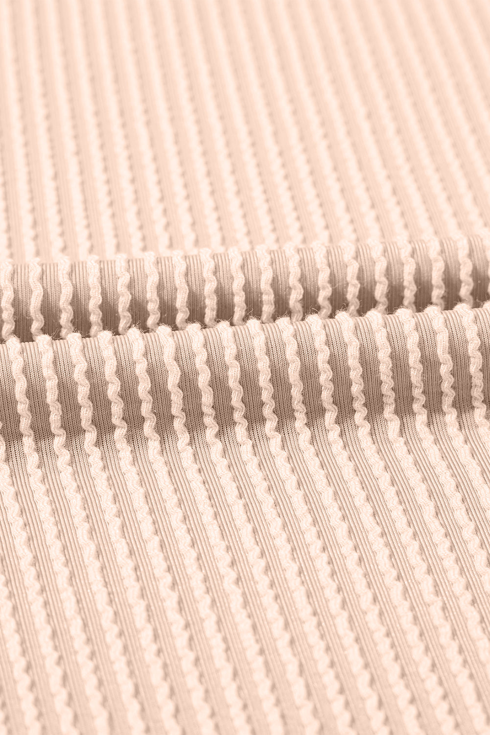 Blossom Corded Crew Neck Puff Sleeve Mini Dress