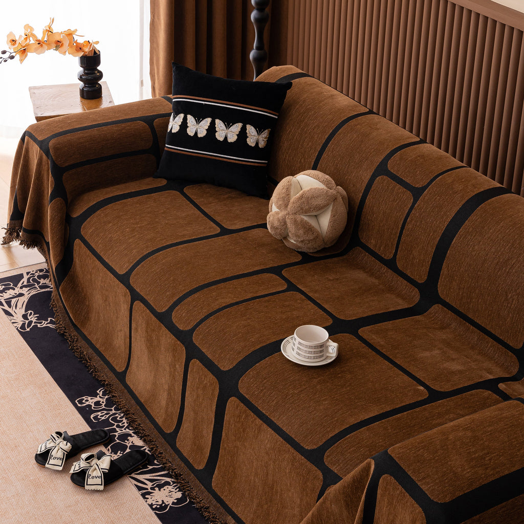 Modern Geometric Sofa Cover Decorative Couch Throw Blanket Furniture Protector