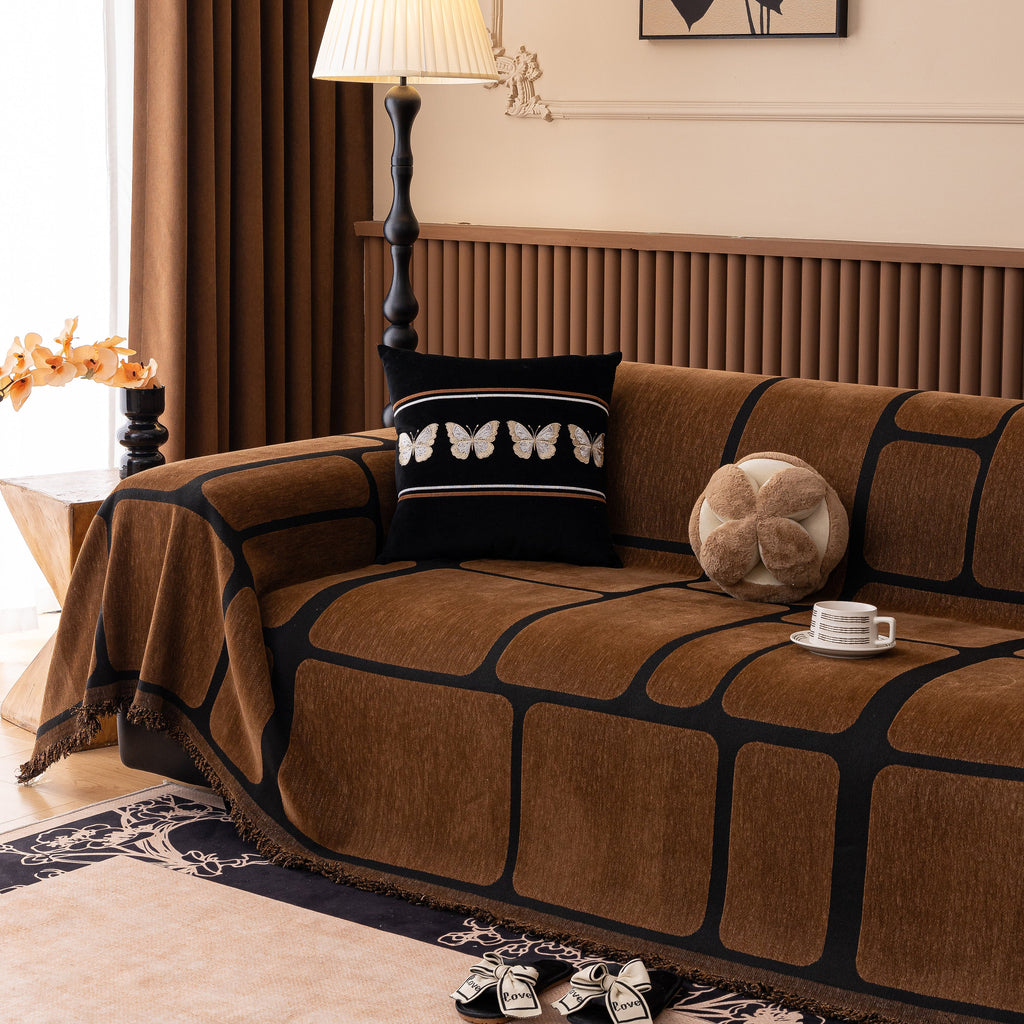 Modern Geometric Sofa Cover Decorative Couch Throw Blanket Furniture Protector