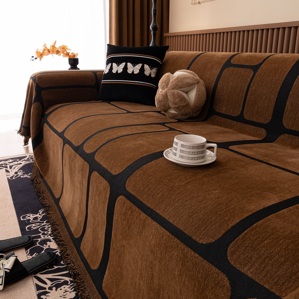 Modern Geometric Sofa Cover Decorative Couch Throw Blanket Furniture Protector