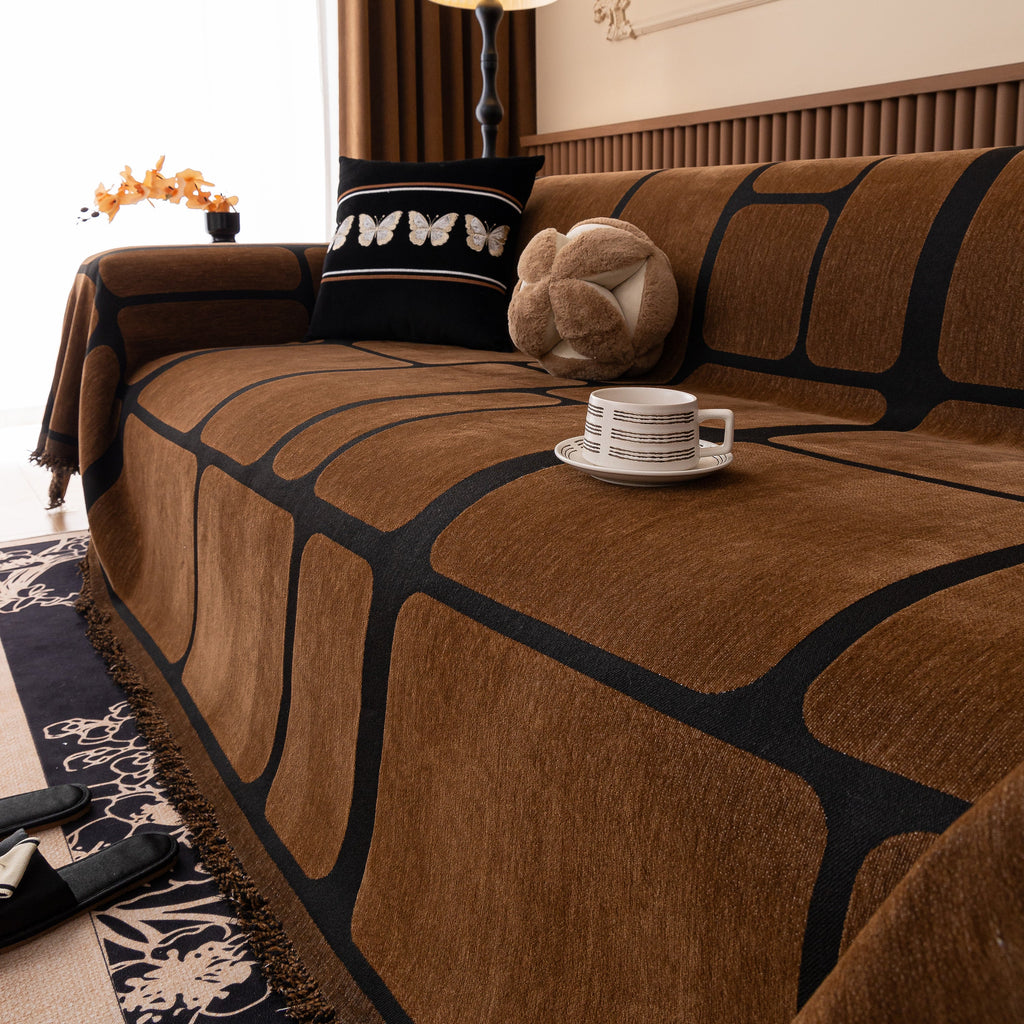 Modern Geometric Sofa Cover Decorative Couch Throw Blanket Furniture Protector