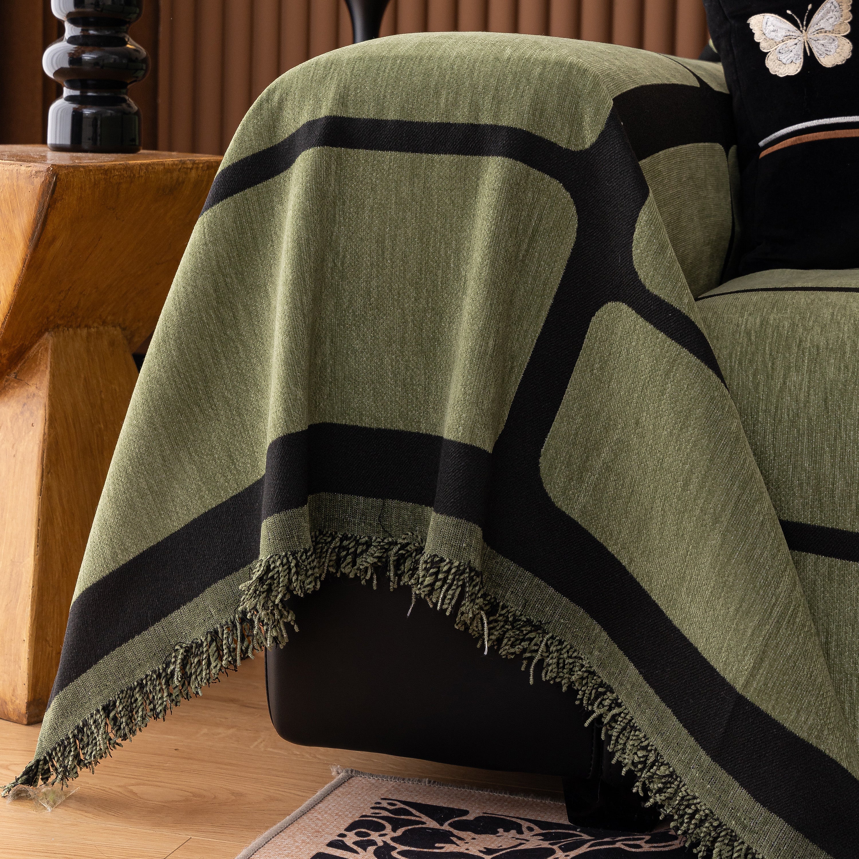 Modern Geometric Sofa Cover Decorative Couch Throw Blanket Furniture Protector