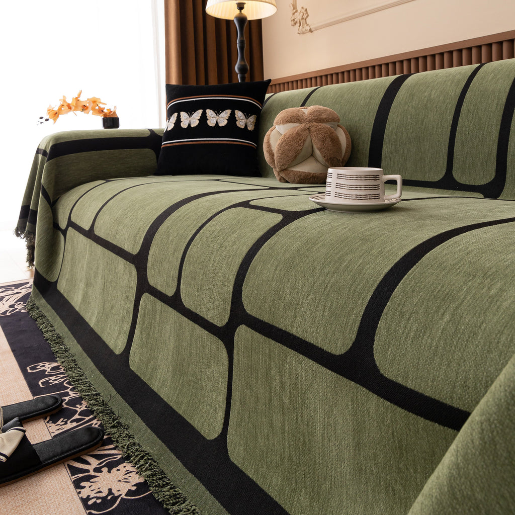 Modern Geometric Sofa Cover Decorative Couch Throw Blanket Furniture Protector