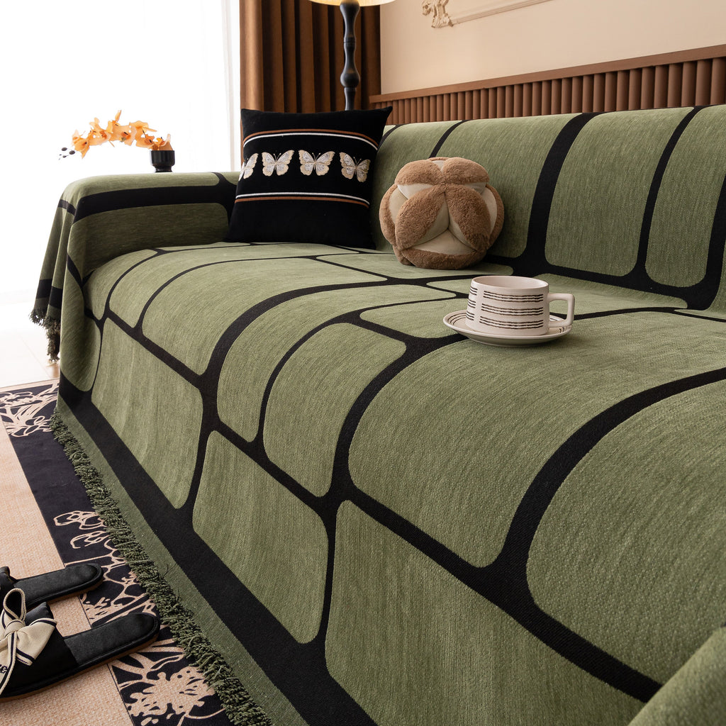 Modern Geometric Sofa Cover Decorative Couch Throw Blanket Furniture Protector