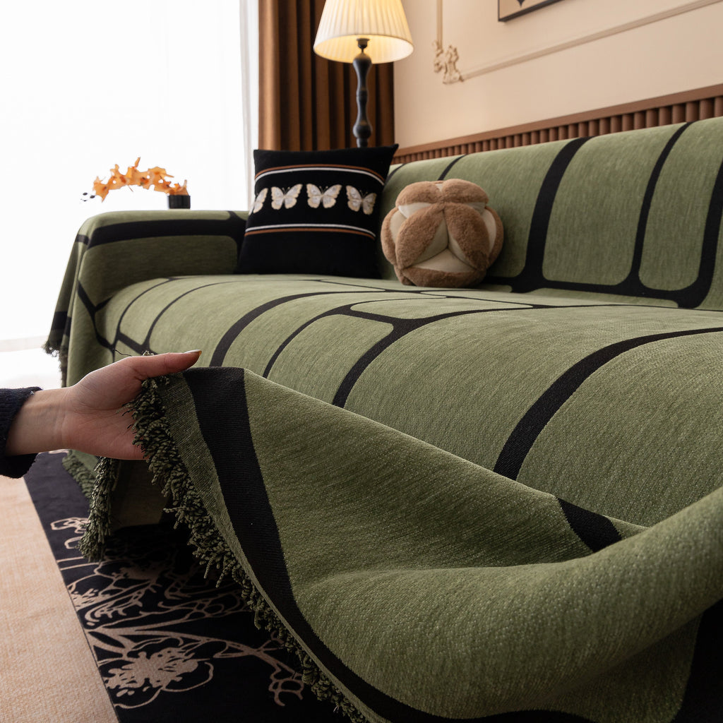 Modern Geometric Sofa Cover Decorative Couch Throw Blanket Furniture Protector