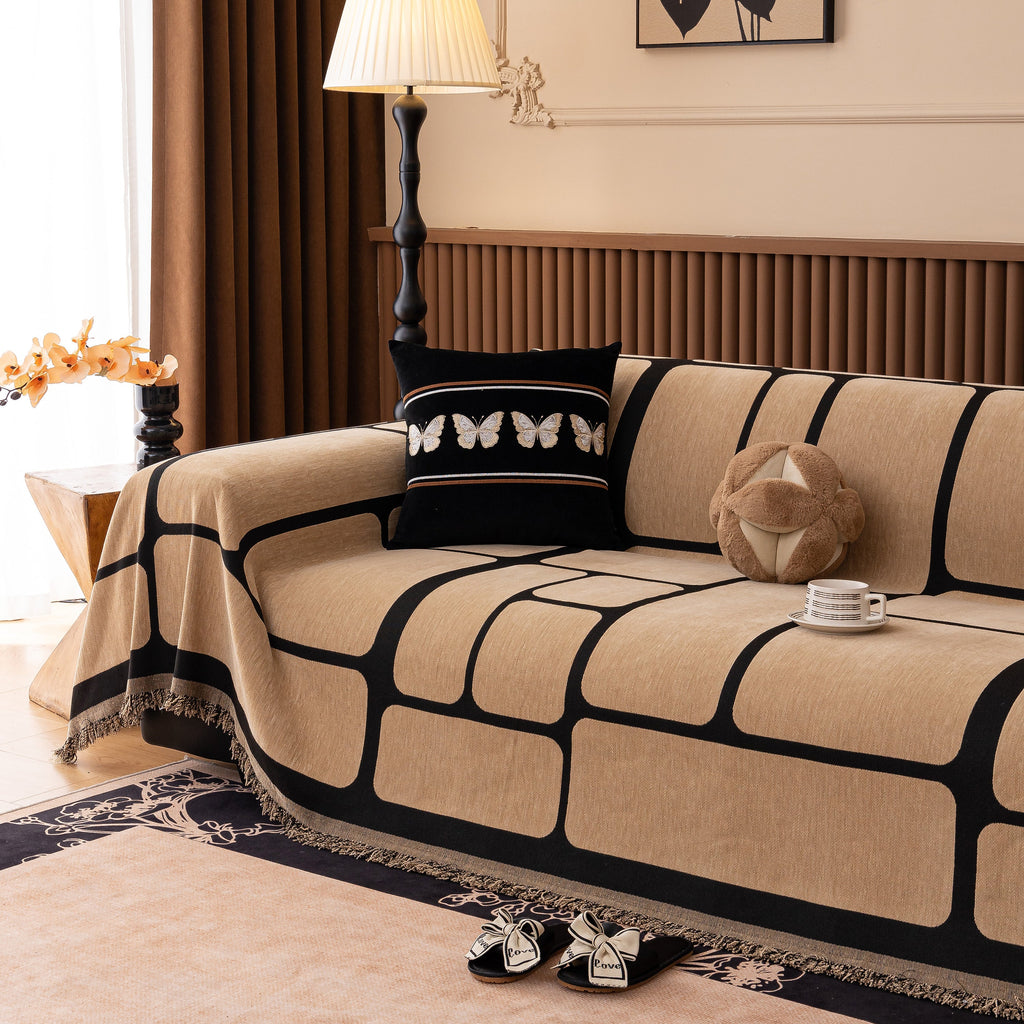 Modern Geometric Sofa Cover Decorative Couch Throw Blanket Furniture Protector