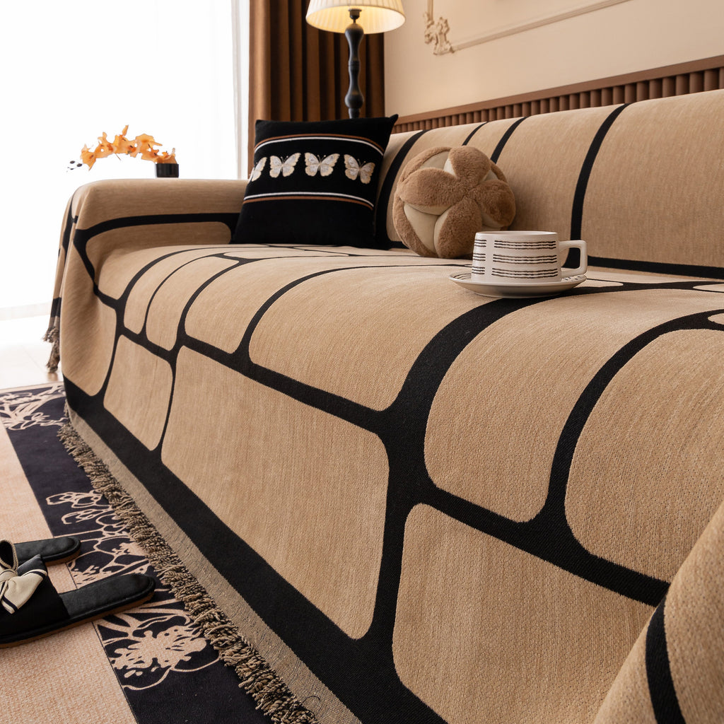 Modern Geometric Sofa Cover Decorative Couch Throw Blanket Furniture Protector