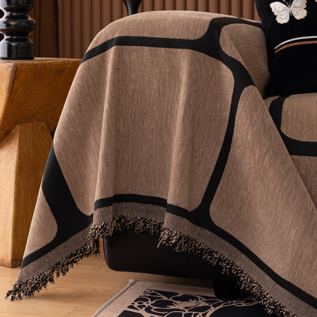 Modern Geometric Sofa Cover Decorative Couch Throw Blanket Furniture Protector