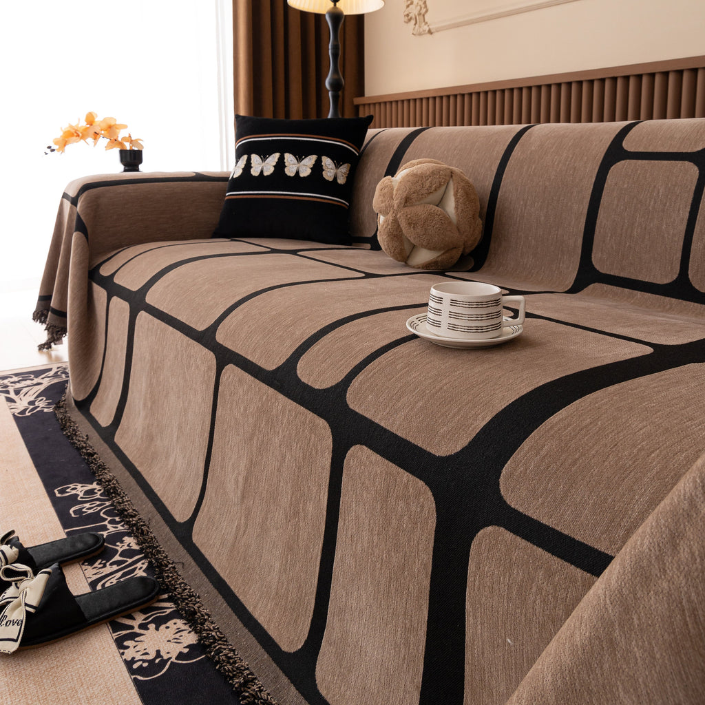 Modern Geometric Sofa Cover Decorative Couch Throw Blanket Furniture Protector