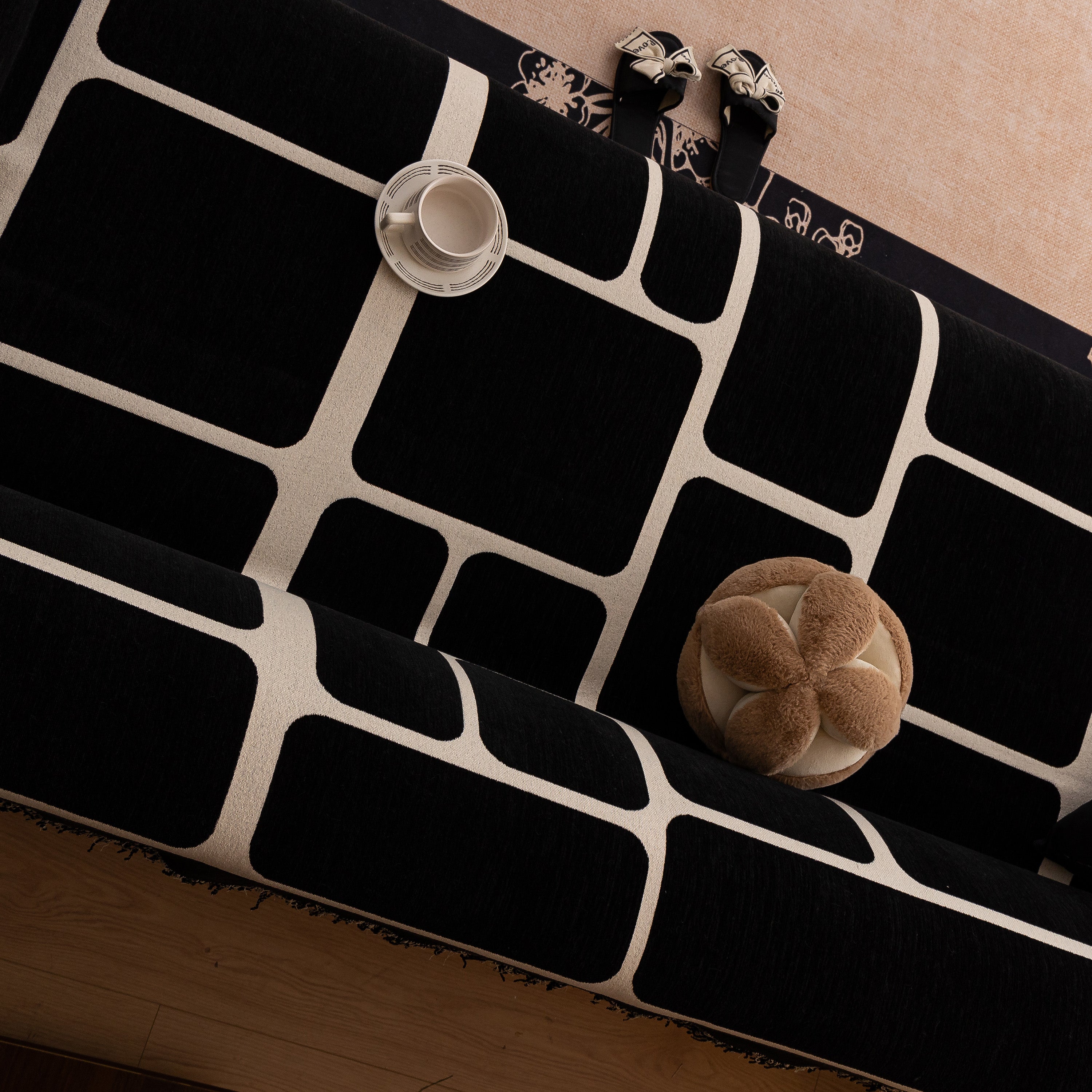 Modern Geometric Sofa Cover Decorative Couch Throw Blanket Furniture Protector