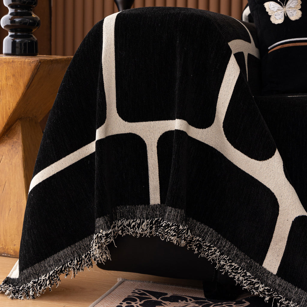 Modern Geometric Sofa Cover Decorative Couch Throw Blanket Furniture Protector