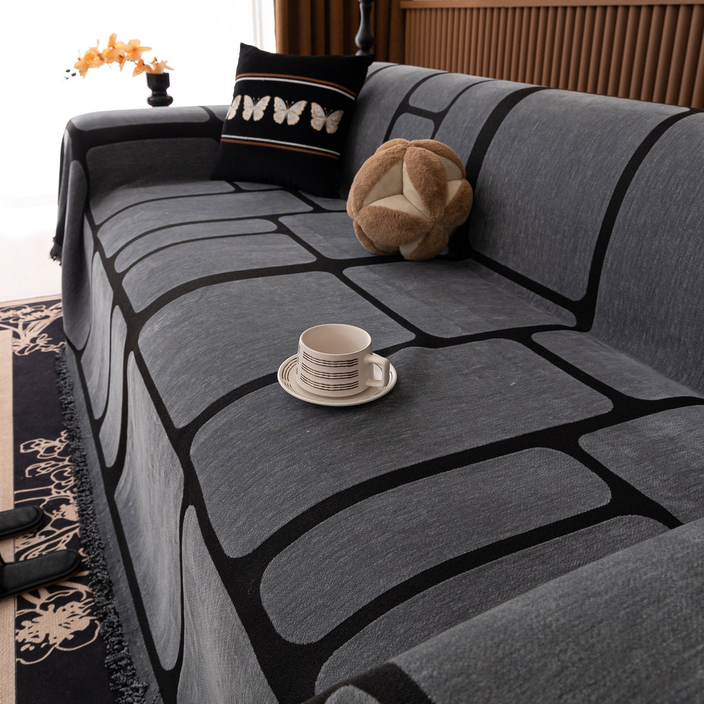 Modern Geometric Sofa Cover Decorative Couch Throw Blanket Furniture Protector
