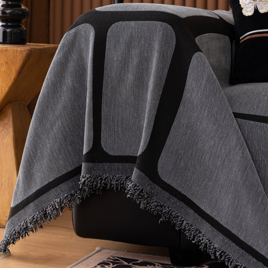 Modern Geometric Sofa Cover Decorative Couch Throw Blanket Furniture Protector