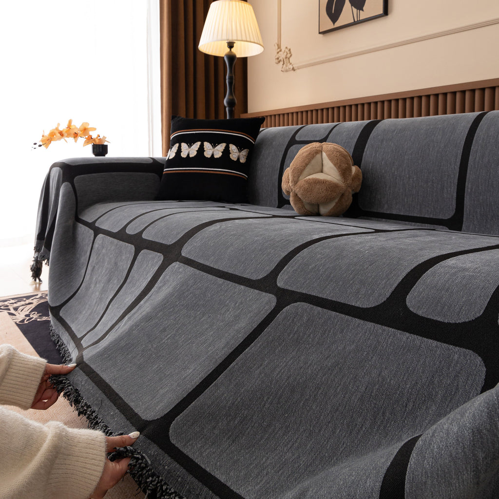 Modern Geometric Sofa Cover Decorative Couch Throw Blanket Furniture Protector