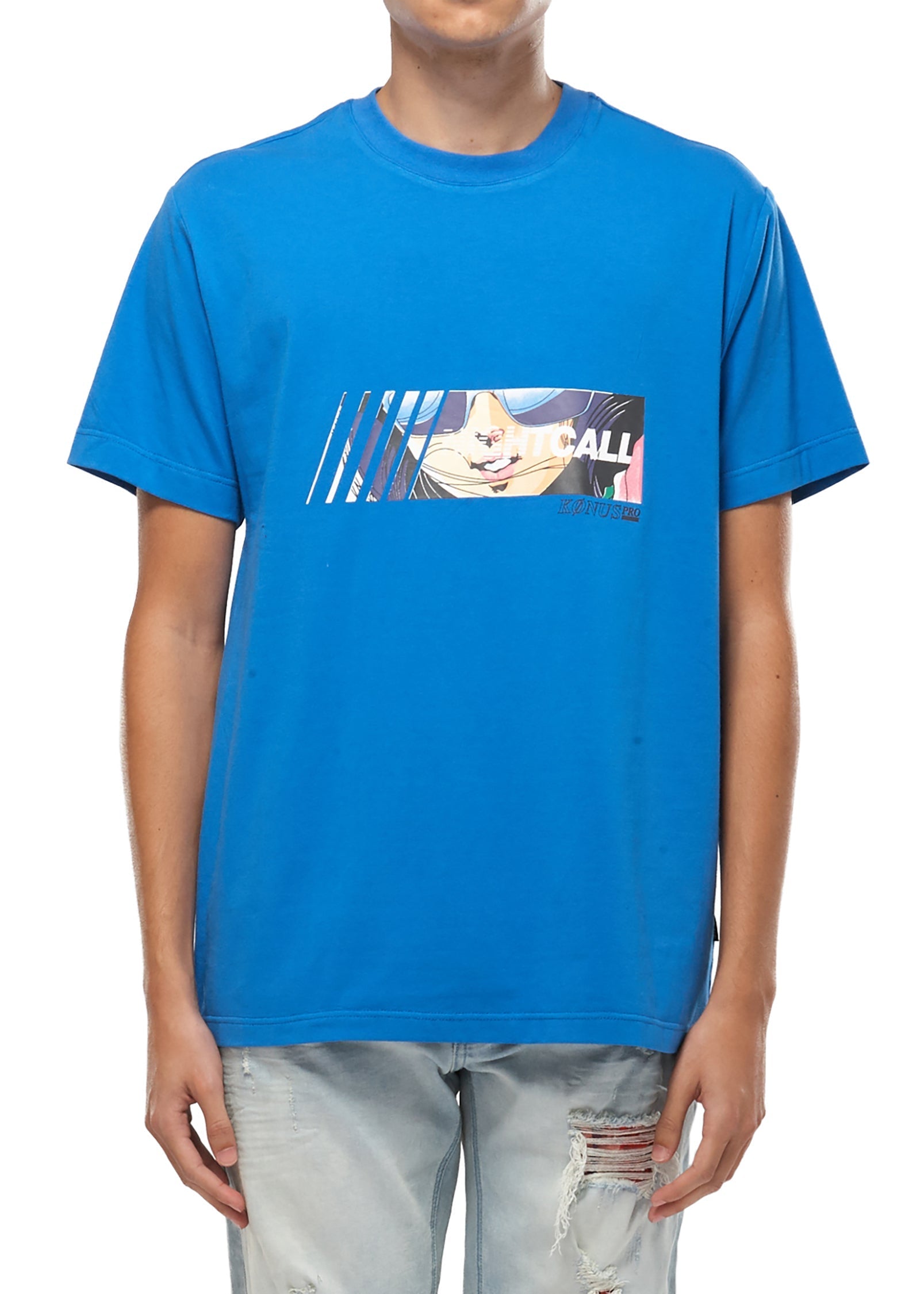 Anime Graphic Tee (Blue)
