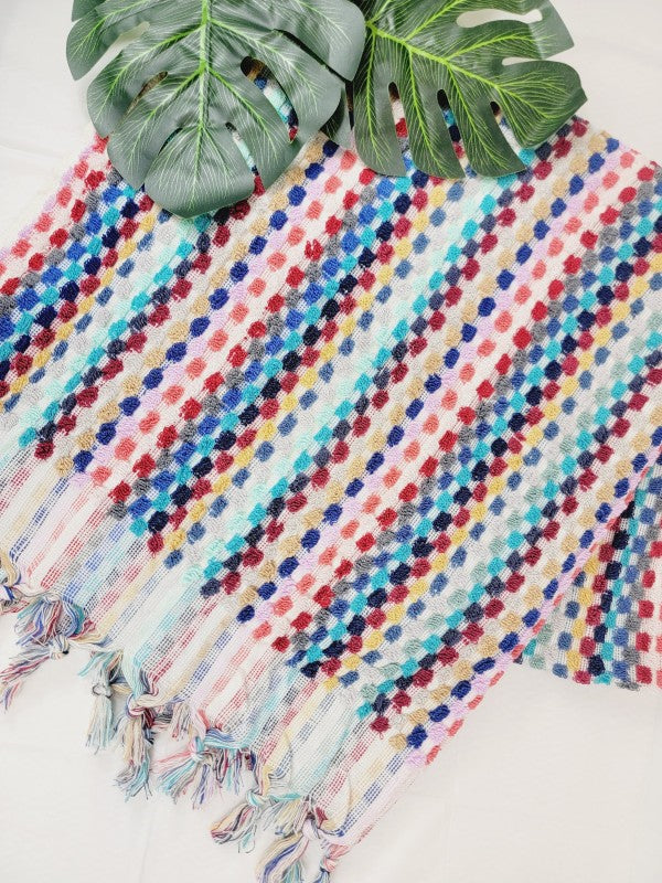 Bath Towels, Organic Turkish Cotton Pom Pom Towels
