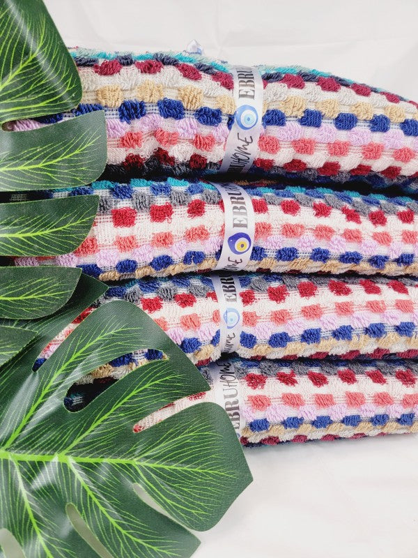 Bath Towels, Organic Turkish Cotton Pom Pom Towels