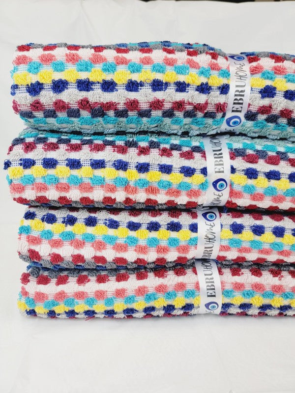 Bath Towels, Organic Turkish Cotton Pom Pom Towels