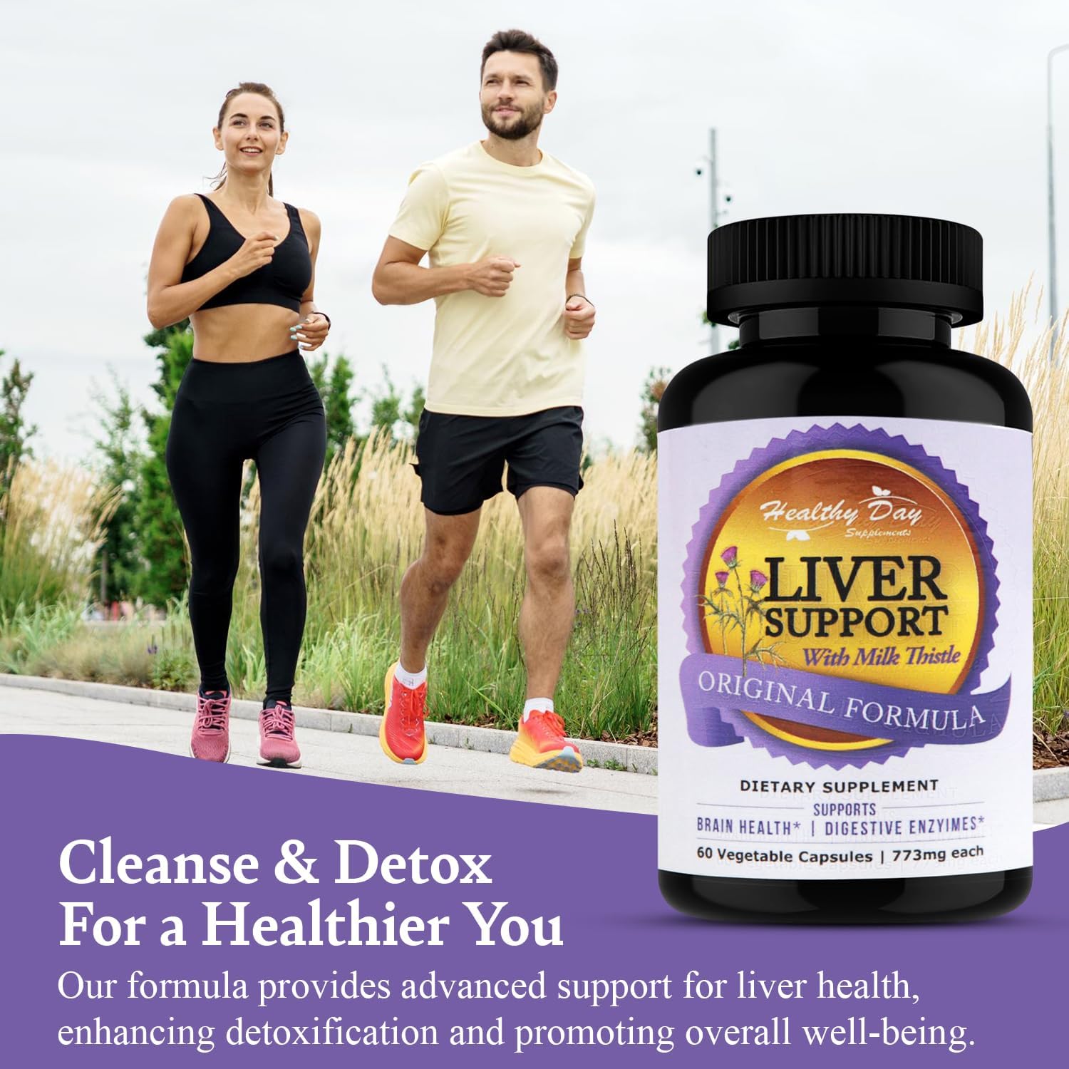 Liver Cleanse and Detox & Repair Formula - Herbal Liver Support Supplement Liver Detox