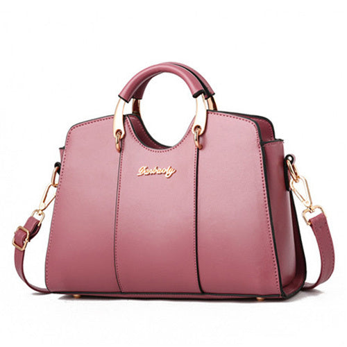 The Refined Grace - Luxurious PU Leather Satchel with Double Handles