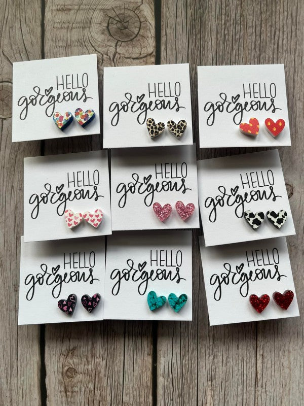 Heart Stud Earring Mix