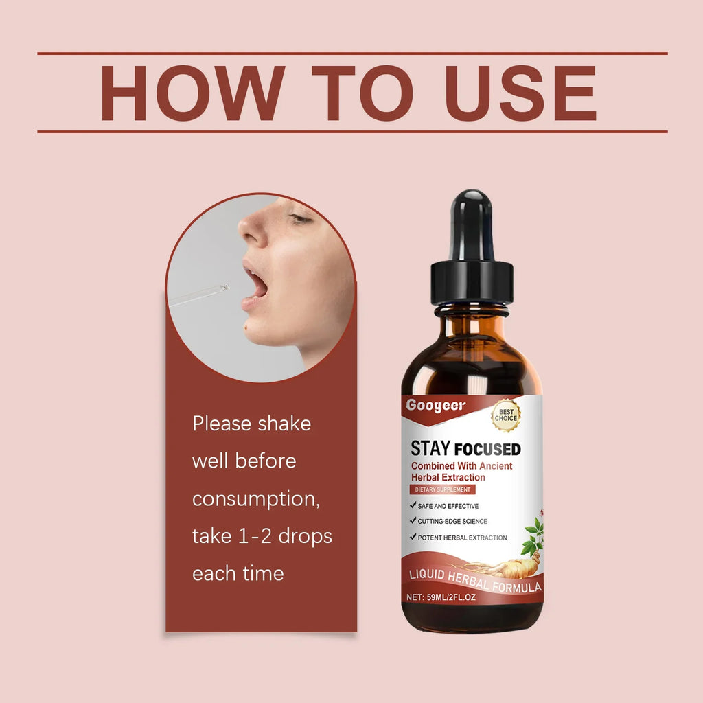 Googeer 59ml Ginseng Extract Drops Dietary Supplement Enhance Energy Immune Relieve Fatigue Herbal Health Entrance Drops