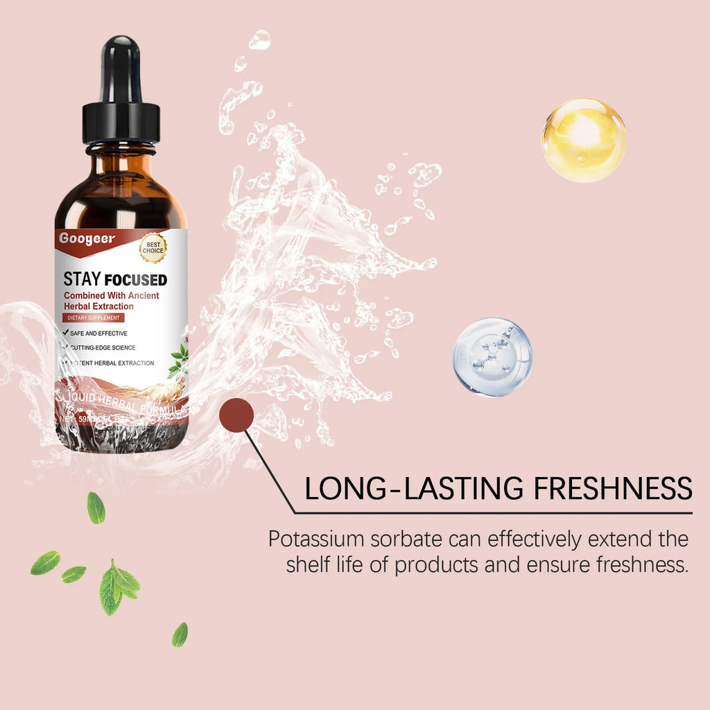 Googeer 59ml Ginseng Extract Drops Dietary Supplement Enhance Energy Immune Relieve Fatigue Herbal Health Entrance Drops