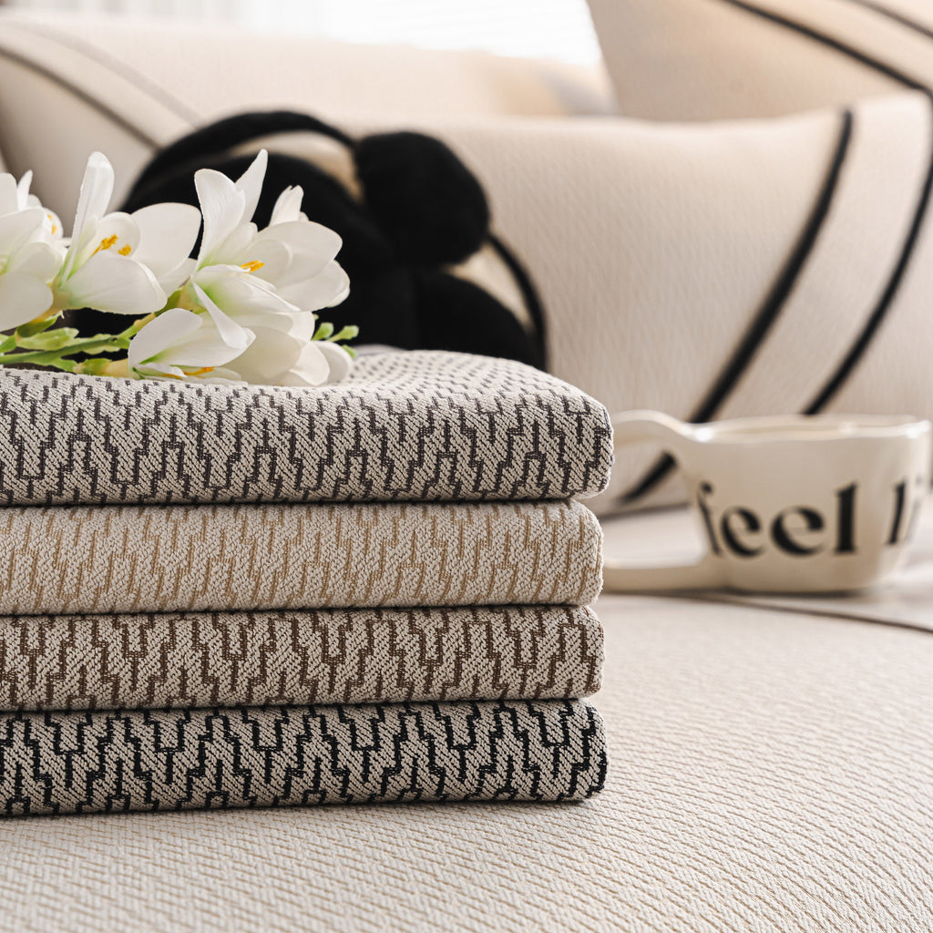 Herringbone Couch Protector for Pets, Non-Slip Washable Sectional Couch Covers