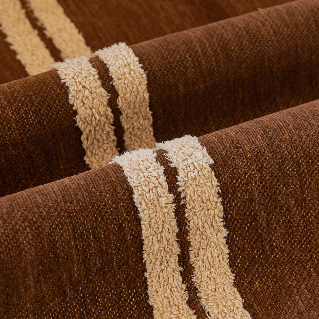 Textural Striped Chenille Sofa Covers, Boho Washable Decor Sofa Blankets Covers