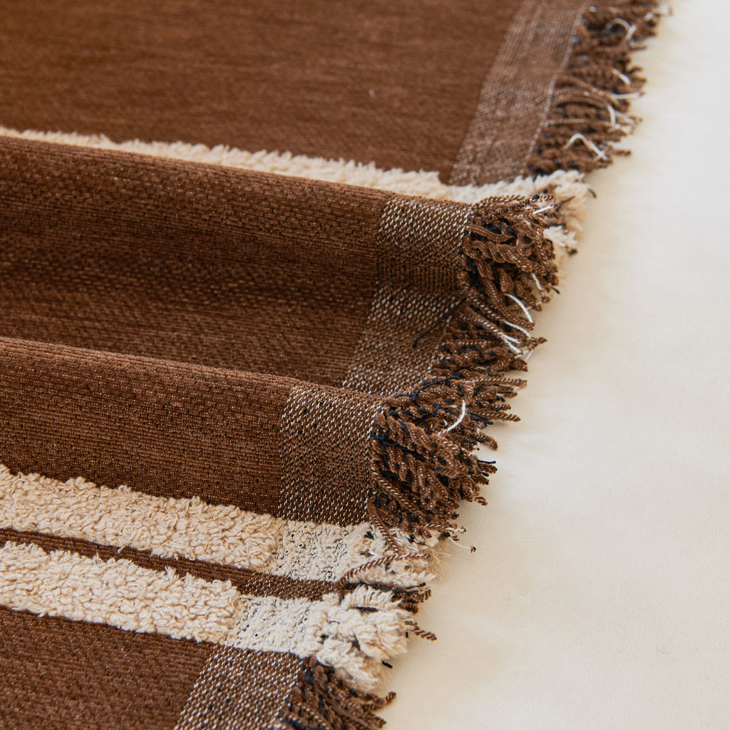 Textural Striped Chenille Sofa Covers, Boho Washable Decor Sofa Blankets Covers