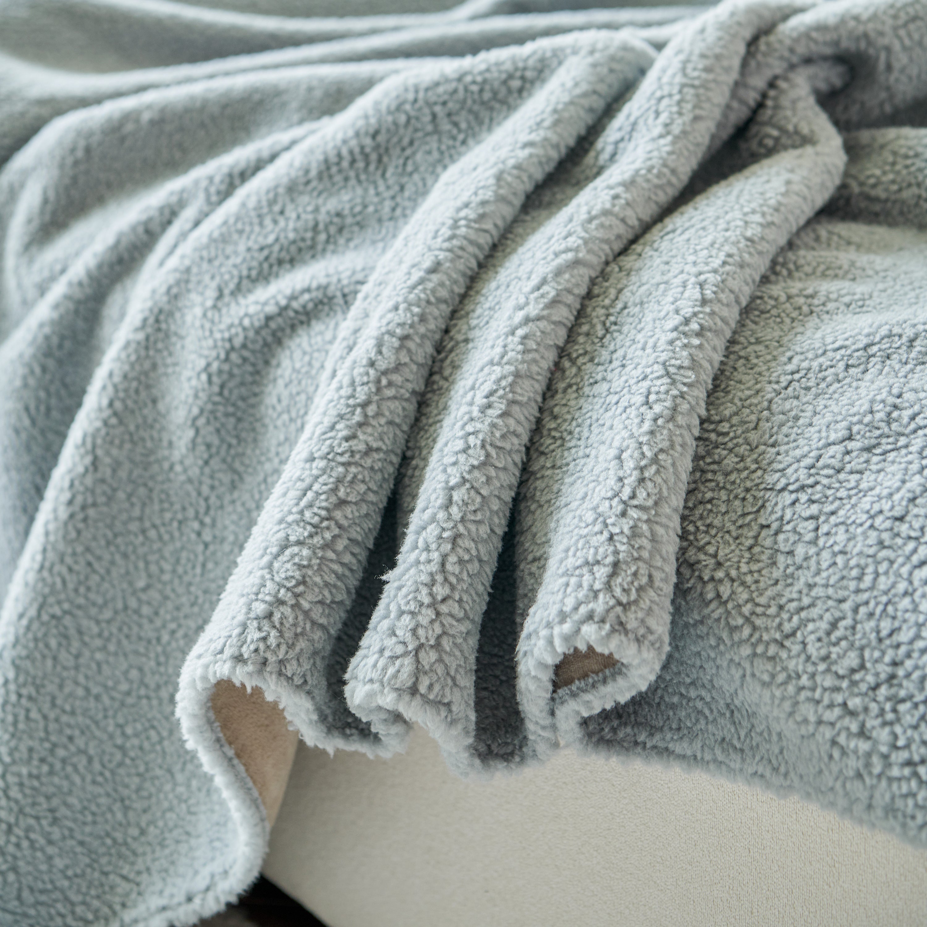 Thick Sherpa Fleece Sofa Protector Cover Stylish Durable Slipcovers for Couches and Chairs