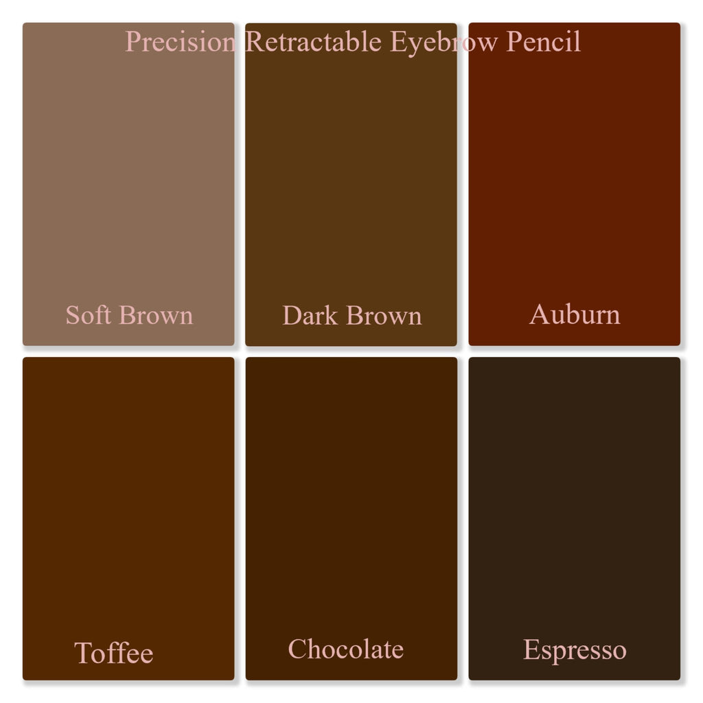 MOST LOVED! MICRO-TIP RETRACTABLE BROW PENCIL, WATERPROOF (6 Shades)