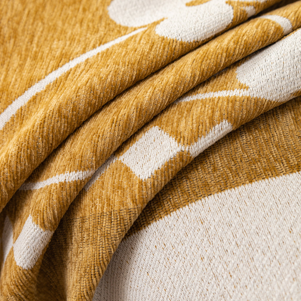 Comfy Four-Leaf Clover Hope Faith Love Luck Blanket for Couch, Chenille Scratch Proof Sofa Blanket Covers