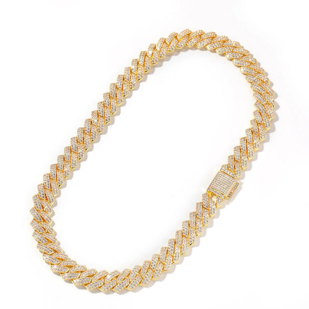 Miami Glitz Cuban Necklace| 13MM