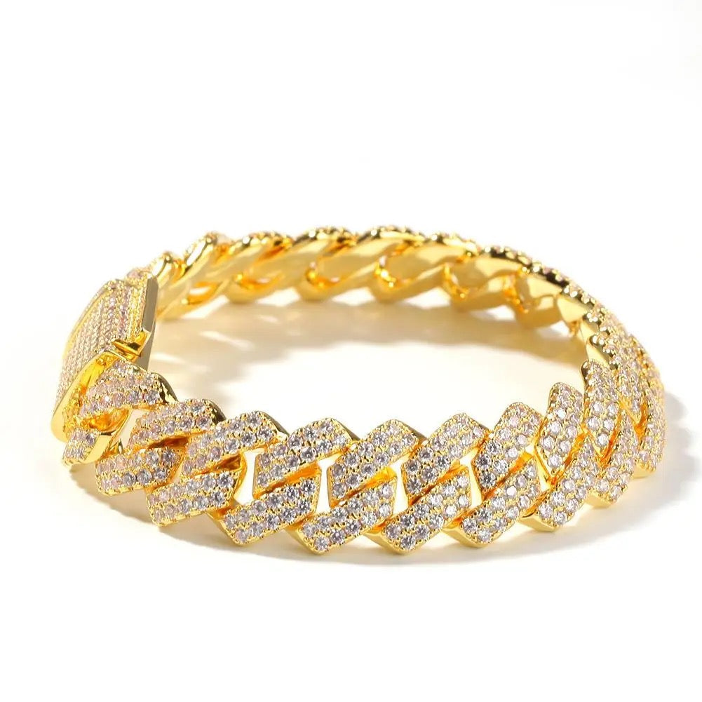 Miami Glitz Cuban Bracelet| 13MM