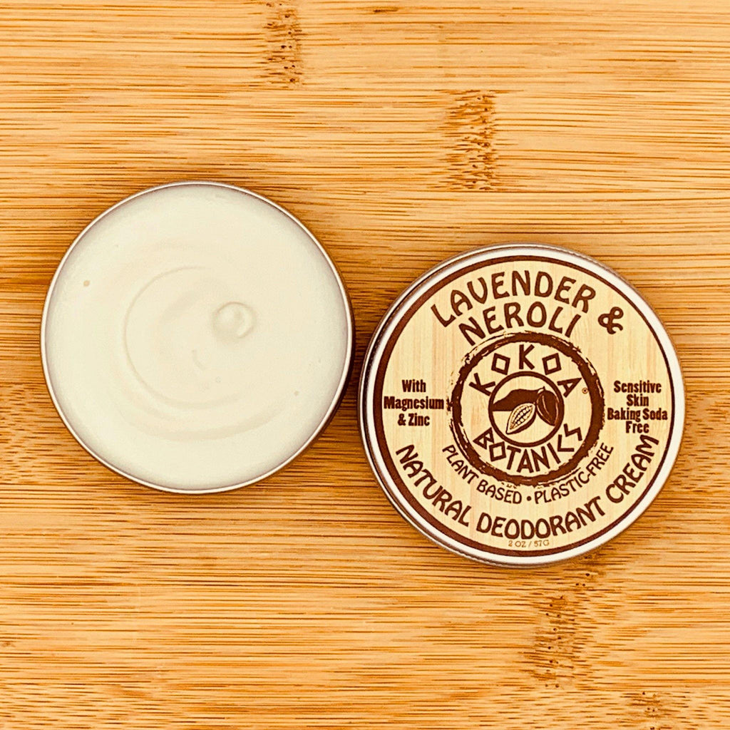 Lavender & Neroli - Natural Deodorant Cream - Sensitive Skin - Baking Soda Free  - 2.5 oz