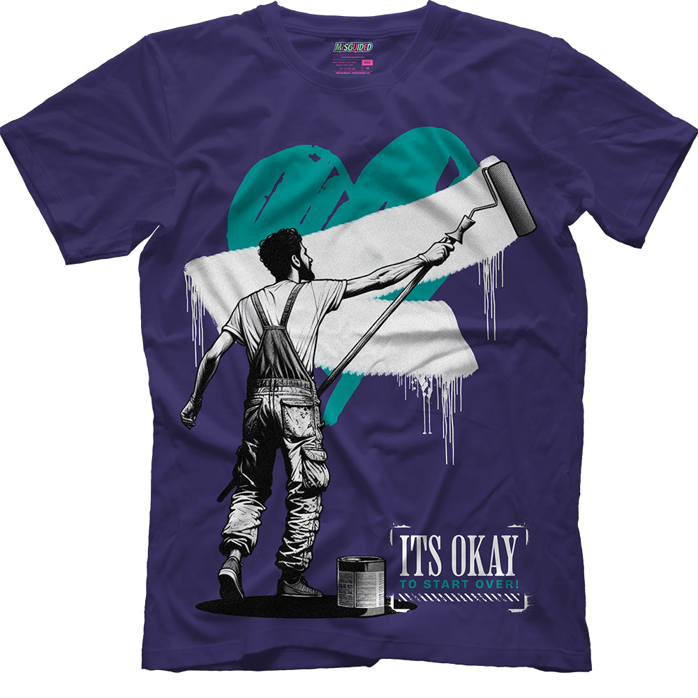 It's Okay To Start Over (Air Jordan 5 Grape) T-Shirt